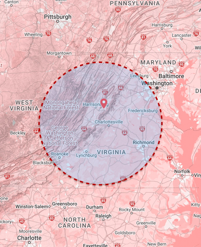 new map red rock concrete